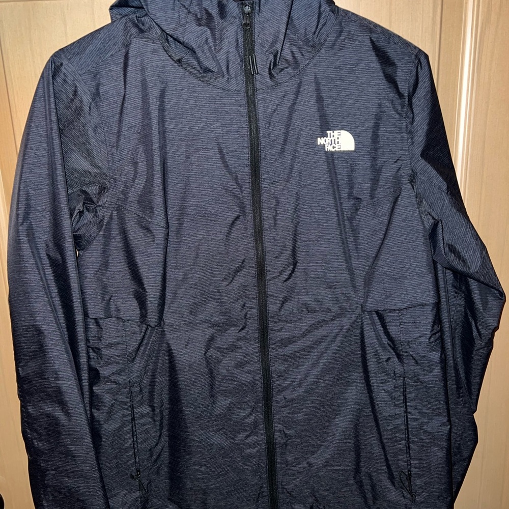 North face dark grey lightweight windbreaker